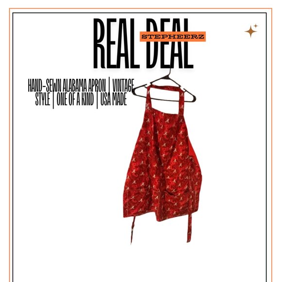 Hand-Sewn Alabama Apron - Picture 1 of 1